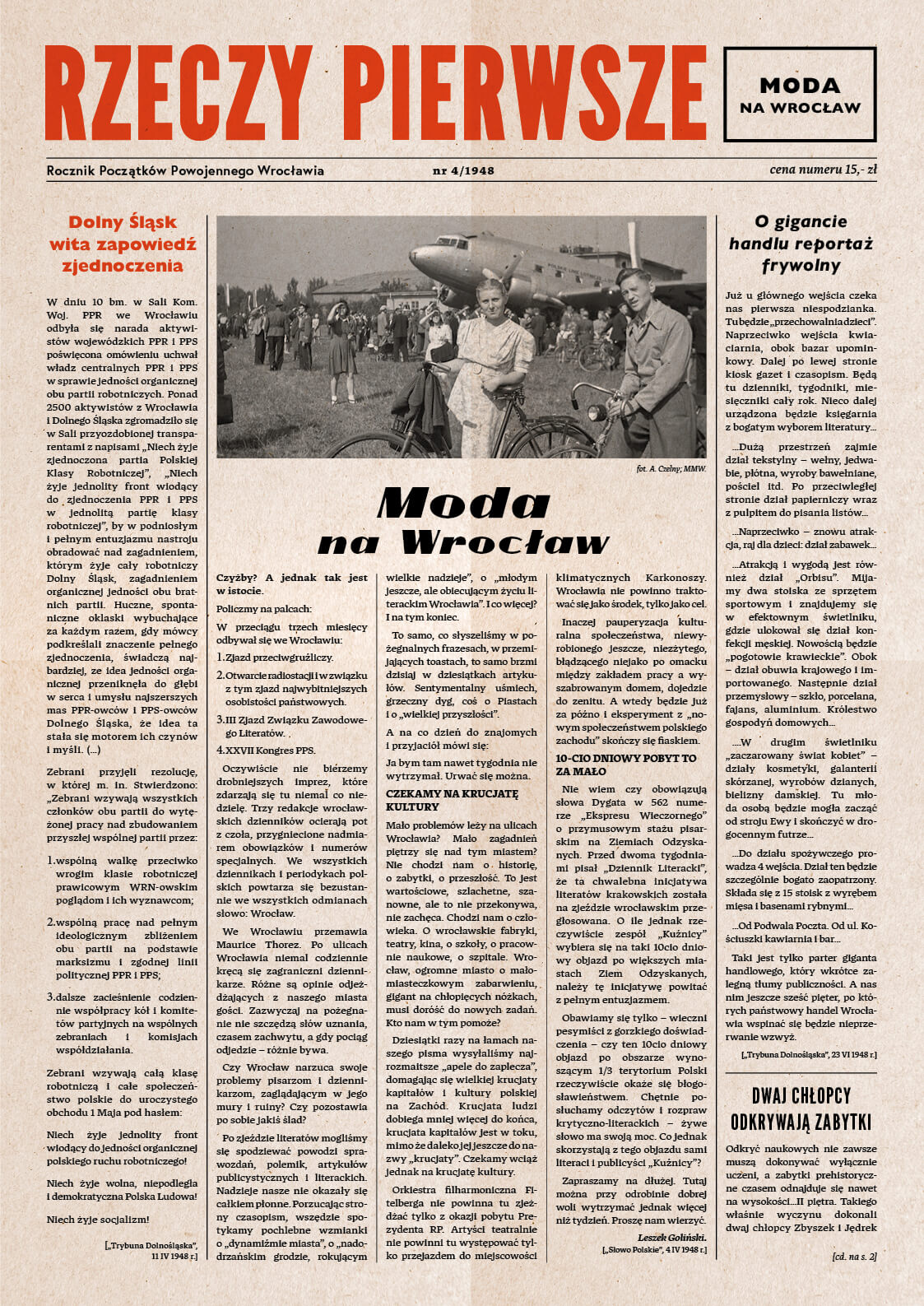 gazeta - strona pierwsza