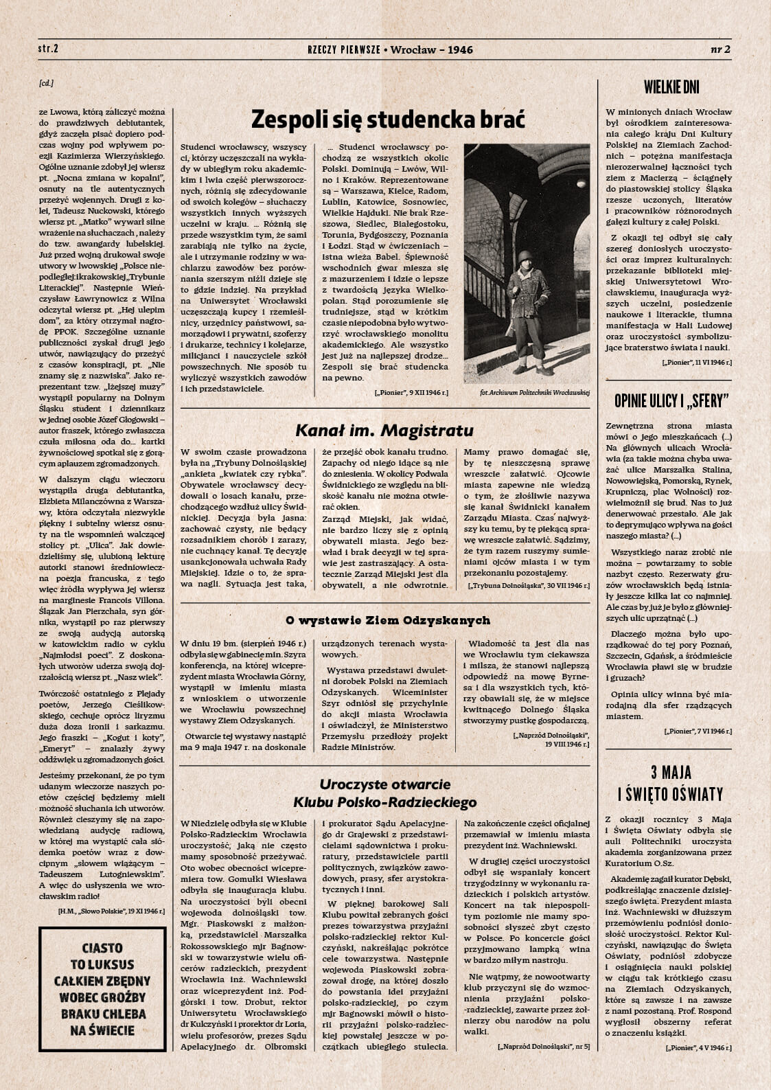 gazeta - strona druga