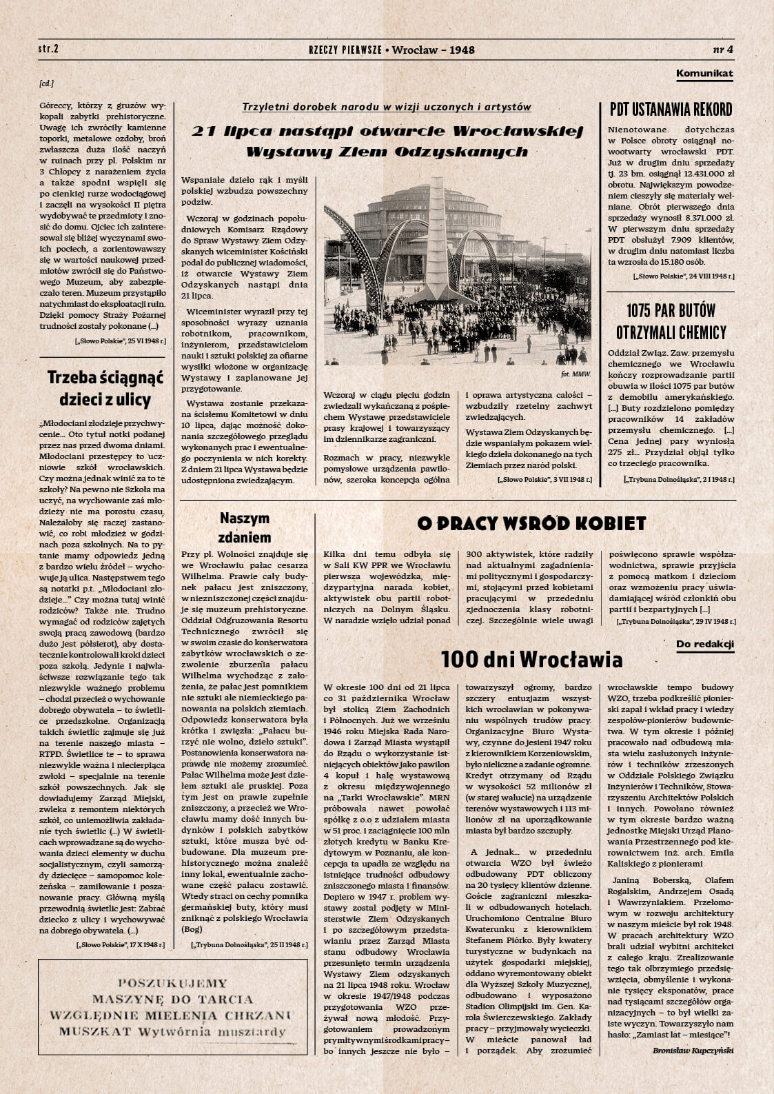 gazeta - strona druga